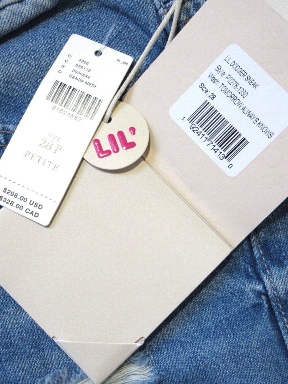 NWT Mother Lil Dodger Sneak in Tomorrow Always Knows Loose Wide Leg Jeans 28 - Picture 6 of 13